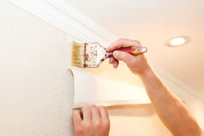 Pose de papier peint à Jons — revêtements muraux et toiles de verre